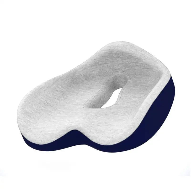 light grey blue Ортопедическая подушка для стула из пены с эффектом памяти, Офисная подушка для сиденья, Офисная подушка для лечения геморроя, облегчающая боль, подушка для сиденья, коврик для инвалидной коляски - Цвет: light grey blue