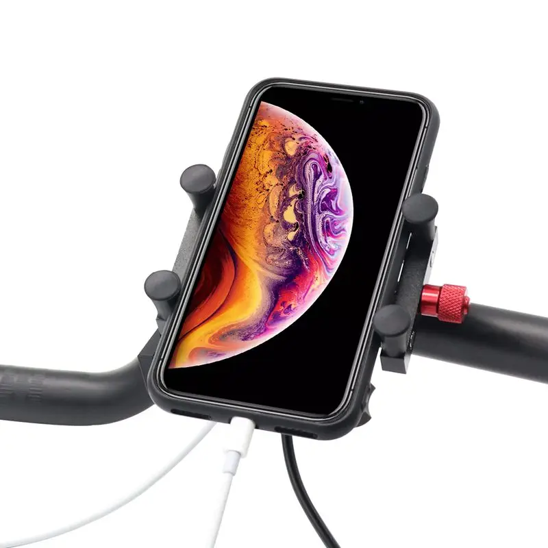 12 V-24 V USB рштепселя Возможность поворота на 360 ° уход за кожей лица маска Велосипедный спорт мотоцикл подставка-держатель для мобильного телефона