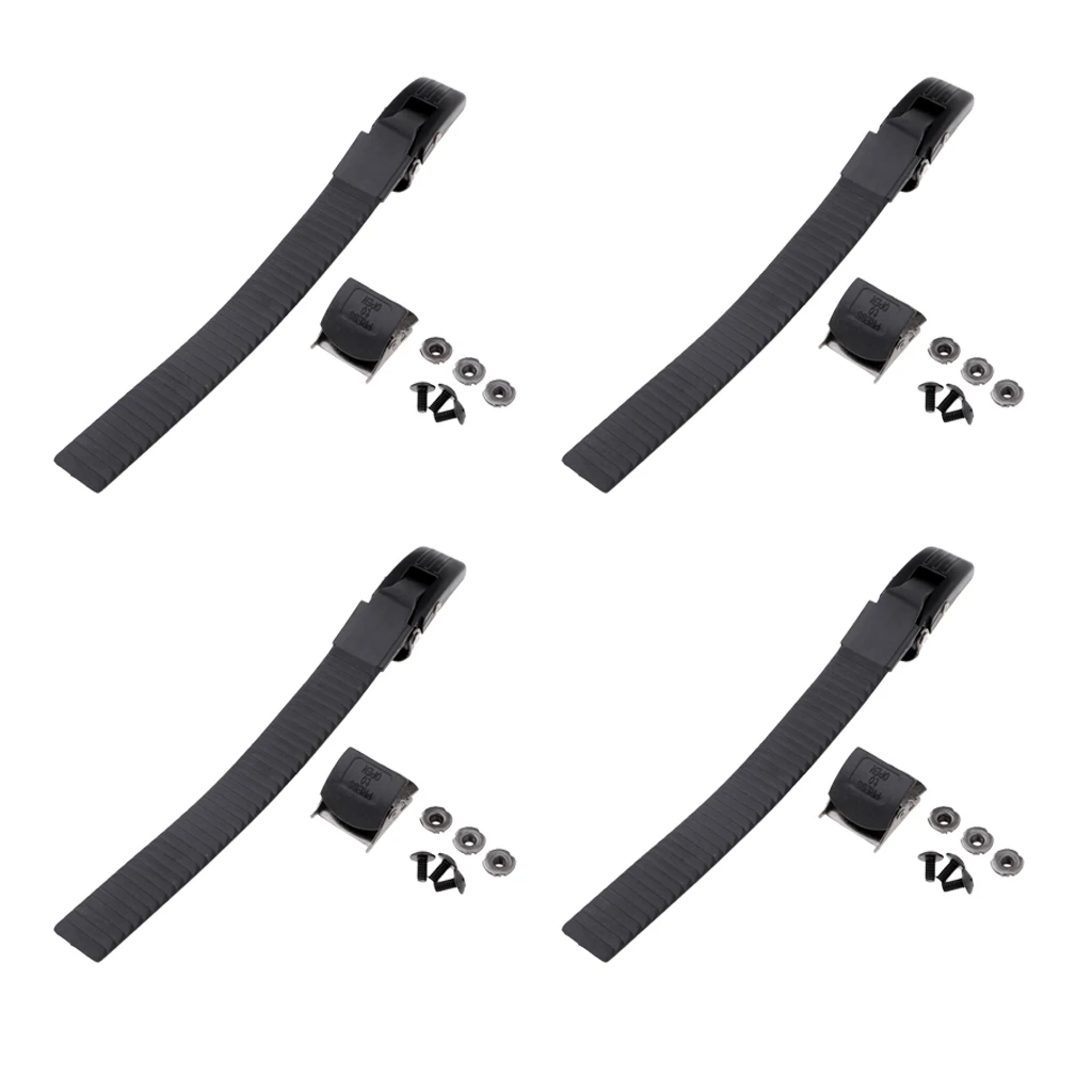 Perfeclan 4 x Inline Skate Strap Buckle with Clamp Screws Nuts Replacement