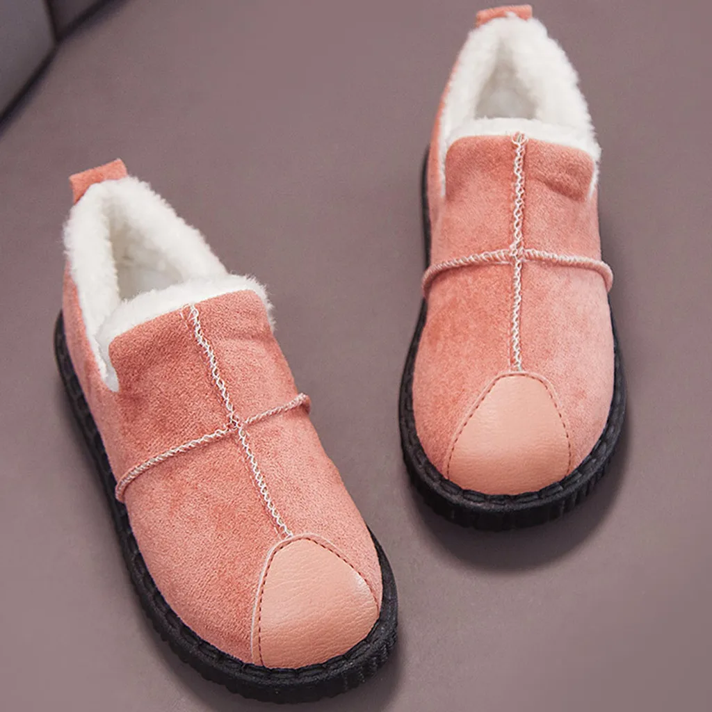 Модные детские ботинки для маленьких девочек и мальчиков; zapatos scarpe; спортивные короткие ботильоны; Повседневная Теплая обувь; botas buty chaussure
