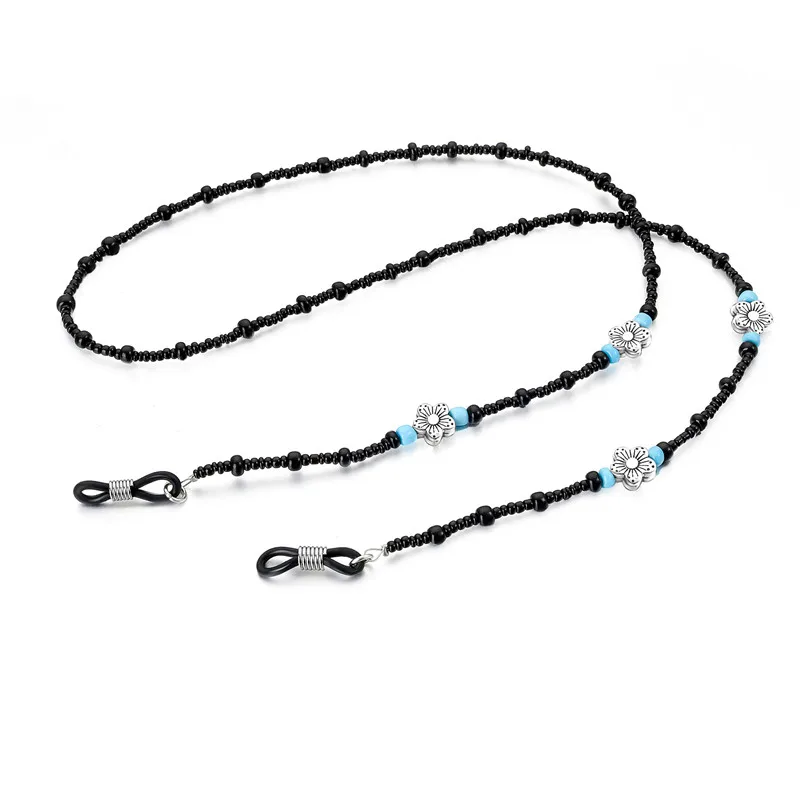 Flower Beads Acrylic Beaded Chain Eyeglasses Chains for Reading Glasses Cord Sunglasses Strap Holder Neck Band Face Mask | Аксессуары