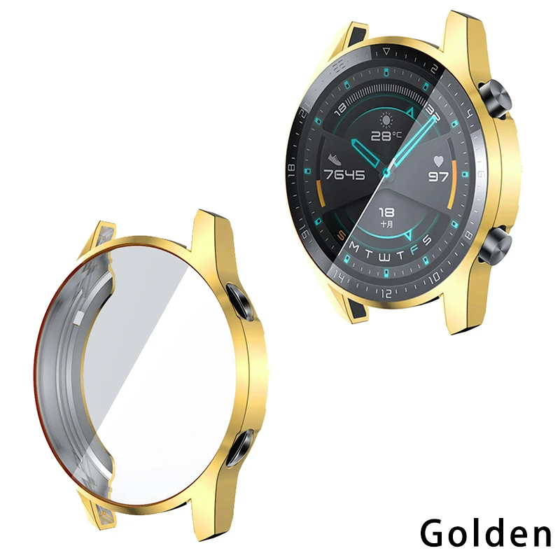 Защитный чехол для huawei watch GT 2, мягкий ТПУ защитный чехол на весь экран для huawei Gt, аксессуары для часов, 6 цветов