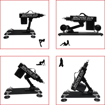 Automatic Sex Machines With Big Dildo Adjustable Love Gun Machine Female Masturbator Retractable Vagina Adult Toys for Women Gay 4