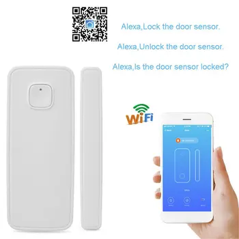 

DWC-01 Security Wifi Door Windows Sensor With Google Home Amazon Alexa IFTTT APP Alarm For Smart Home Automation