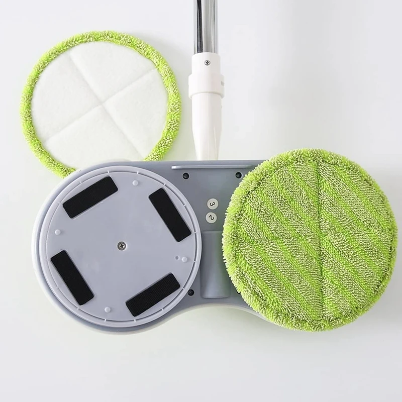 Steam Cleaner Parts Steam Mop Microfiber Cloth 10 Pcs Replacement Pad for Cordless Electric Rotary Mop Sweeper Wireless Electric Rotary Mop Replacement Scrubber Pad