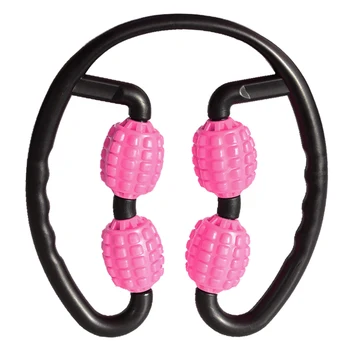

Home Gym 4 Wheel Trigger Point Massage Roller for Arm Leg Neck Muscle Tissue Massager for Fitness Gym Yoga Pilates Sports