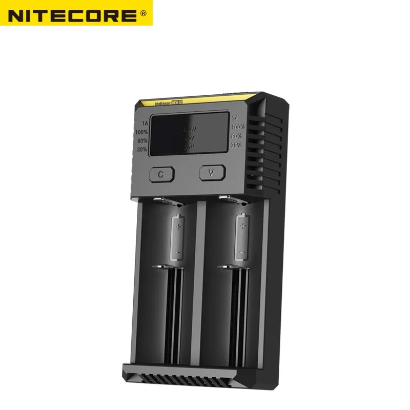 Nitecore i2 зарядное устройство intelli Универсальный Батарея Зарядное устройство для Ni-MH AA AAA Li-Ion 26650 18650 16340 14500 батареи зарядки