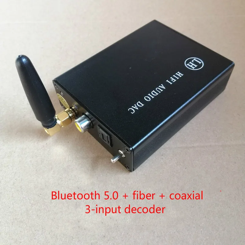 

CSR8675 APTX HD Bluetooth 5.0 Fiber Coaxial 3-Channel Input Decoder PCM5102A DAC Audio Decoding 8-15V DC