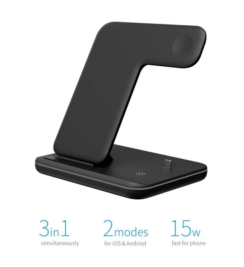 3 in 1 Wireless Charger 15W Fast Work Stand Applicable for Apple Mobile Phone Watch Android Headphones China for iPhone XR