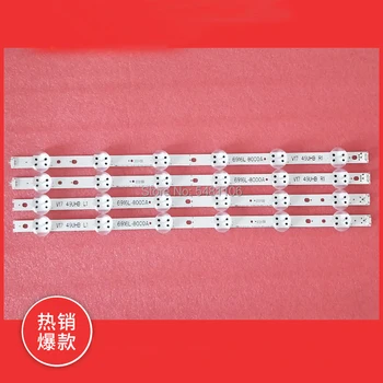 

New Kit 1020mm LED strip For LG 49UV340C 49UJ6565 49UJ670V V17 49 R1 L1 ART3 2862 2863 6916L-2862A 6916L-2863A tv parts