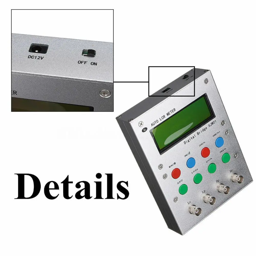 DIY kits XJW01 digital bridge 0.3% LCR tester resistance inductance capacitance ESR Meter