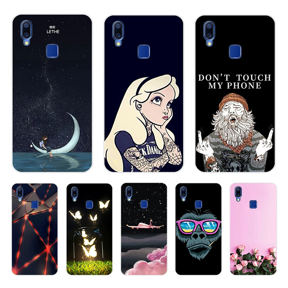 

6.22" Cover For VIVO Y95 Y91 Case Soft TPU Silicone Case For VIVO Y91 Y95 Case Coque Y 95 Y 91 Funda Phone Back Cover Star Sky