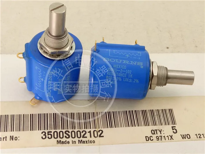 BOURNS 3500S-2-102L 103L 104L 201L 202L 203L 204L 500R 501L 502L 503L 500R 10 multiturn потенциометр-5 шт