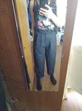 Pants Women Clothing Office-Suit Korean-Trousers Classic Harajuku Yitimoky High-Waist