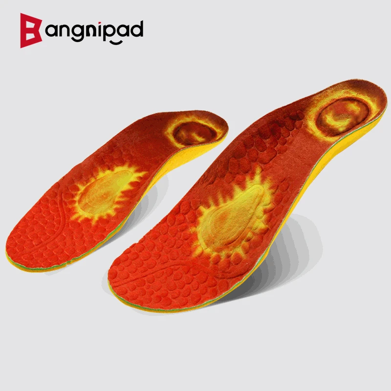 

BANGNIPAD Sports Breathable Insole Flat Foot Support Shock-Absorbant Deodorization Shoe Pad National Athlete Insoles Unisex
