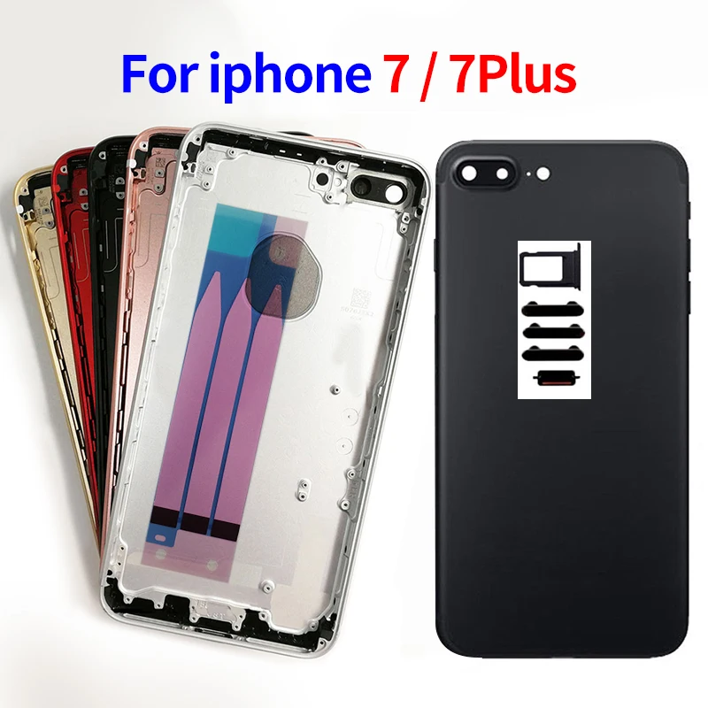 5 шт. задняя средняя рамка Шасси запасные части для iphone 7 7G 7Plus Корпус в сборе