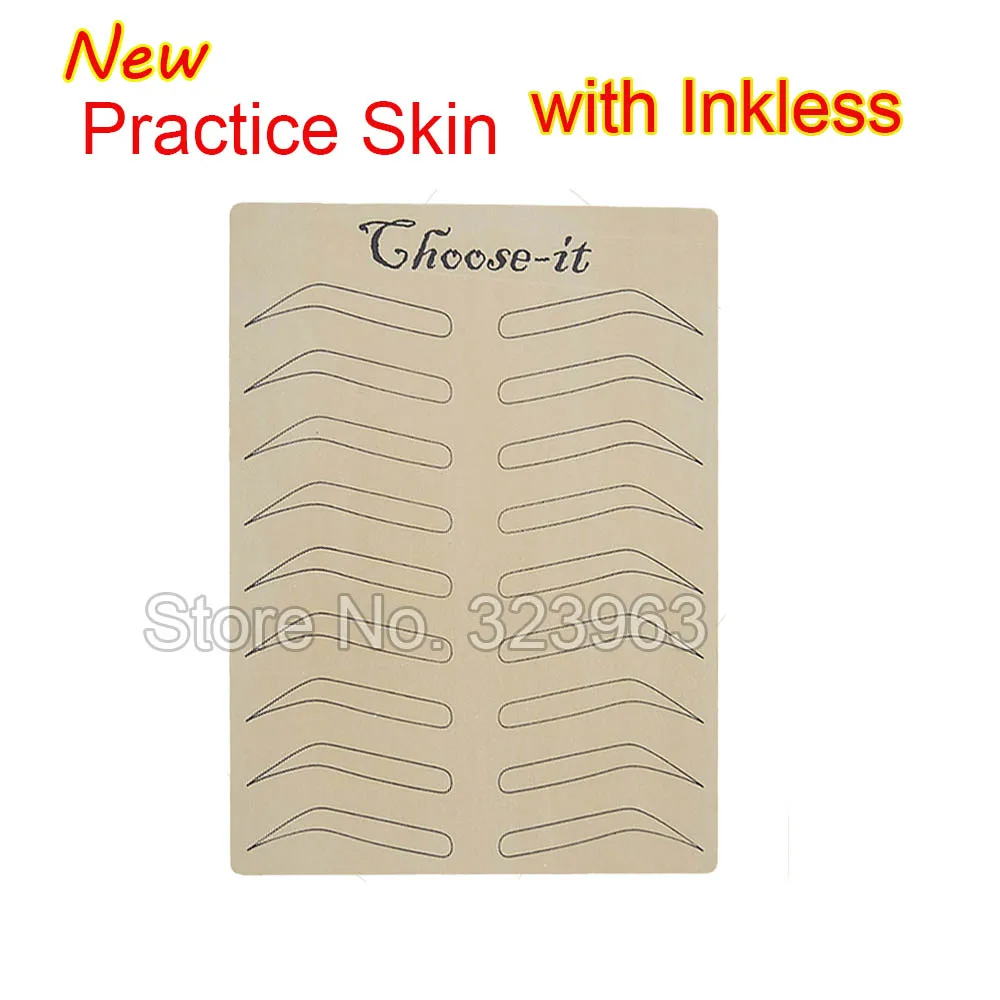 5pcs Tattoo Eyebrow Practice Skin No Ink Needed Eyebrow Microblading Supplies Permanent Makeup Eyebrow Cosmetic Training