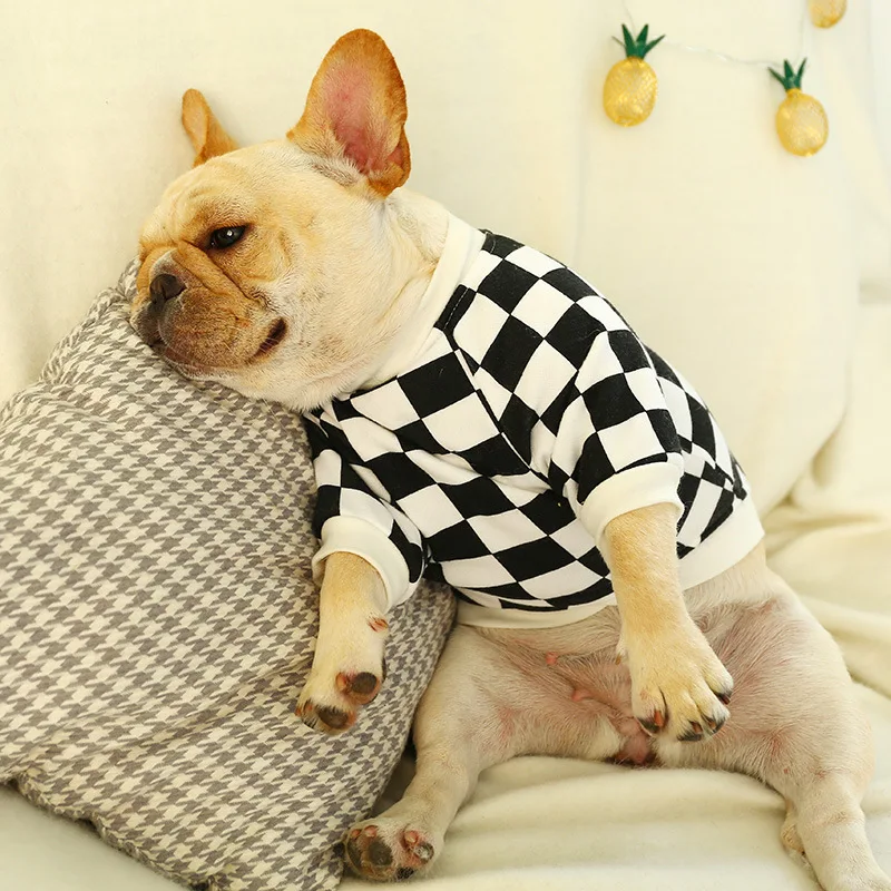Весна и осень Повседневный стиль красивая одежда для собак Французский бульдог корги маленькая и средняя Одежда для собак