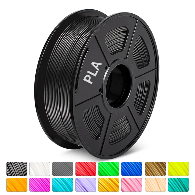 Muti-Color PLA PETG SILK Filament 1.75MM 1KG Suitable For All Types Of FDM3D Printers Accuracy Dimension +/-0.02MM VacummPacking PLA Black