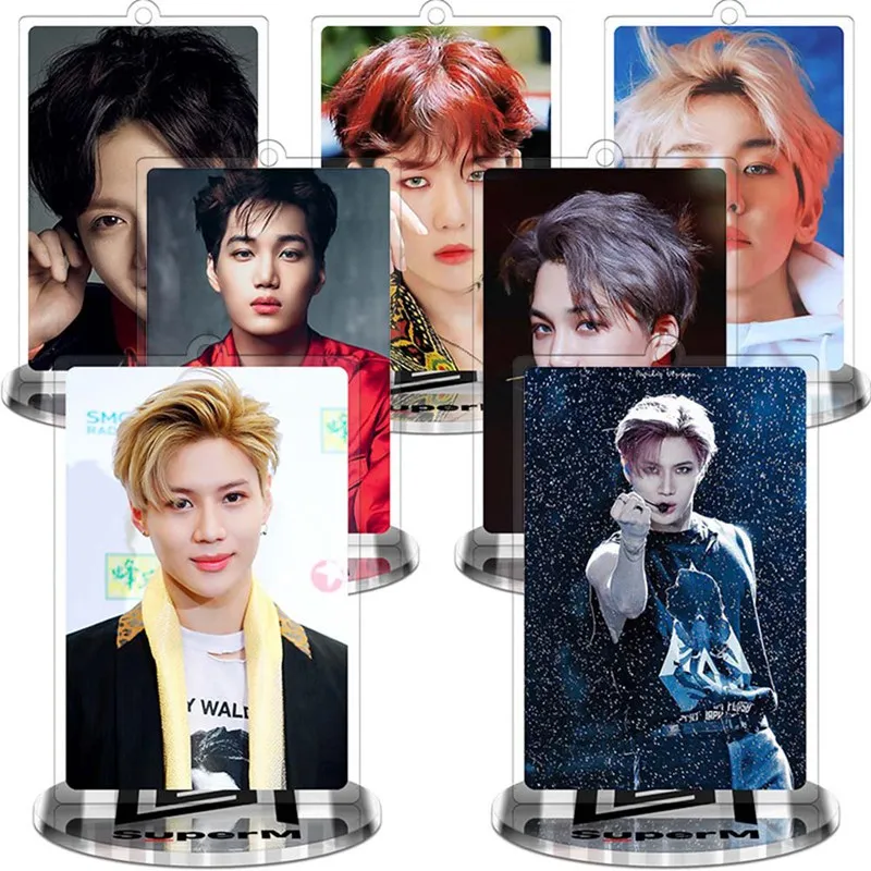 Kpop SuperM альбом акриловый брелок для ключей, модные подарки для фанатов