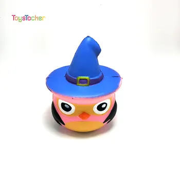 

High-Quality Hooded Owl Modeling Squishy Slow Rising Soft Squeeze Toy Phone Strap Scented Relieve Stress Funny Kid Xmas Gift
