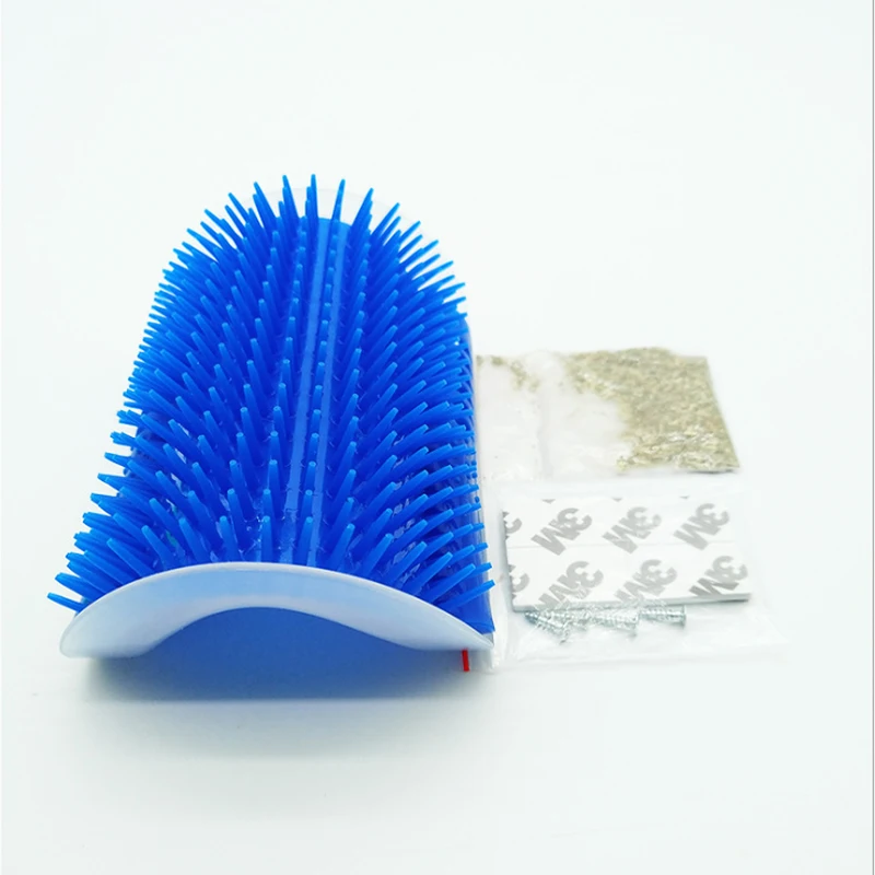 Щетка для домашних животных расческа кошек угловая царапины зуд массажная