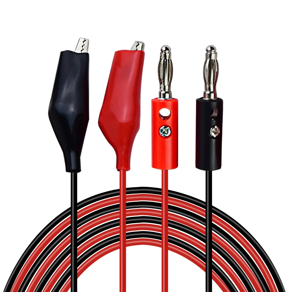 85CM Test lead Wire Line electrical Voltage Banana Plug and Alligator Clip Crocodile 5A multimeter DIY Test Wanptek
