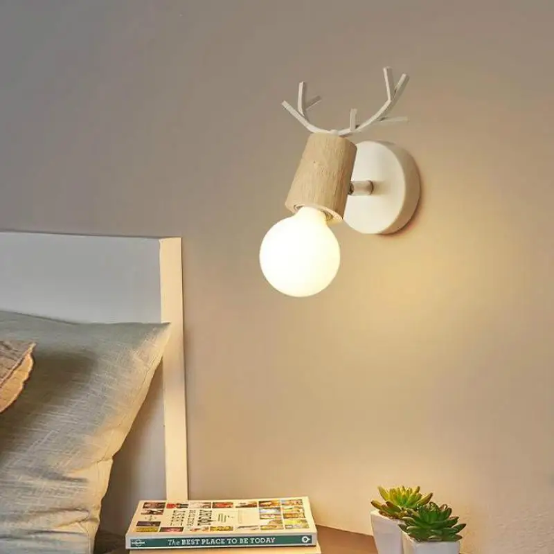 Nacht Einfache Moderne Wand Lampe Stairway Korridor Flur Kinderzimmer Wand Licht Staghorn Kopf Wohnzimmer Beleuchtung Led Innenwandleuchten Aliexpress