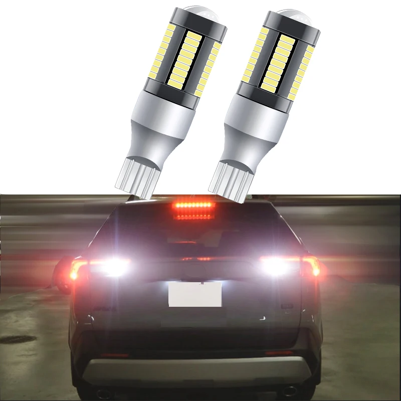 2pcs Super Bright Canbus 921 Led Bulbs For Toyota RAV4 2004-2015 2016 2017 2018 2019 2020 2021 Backup Reversing Lights T15 W16W