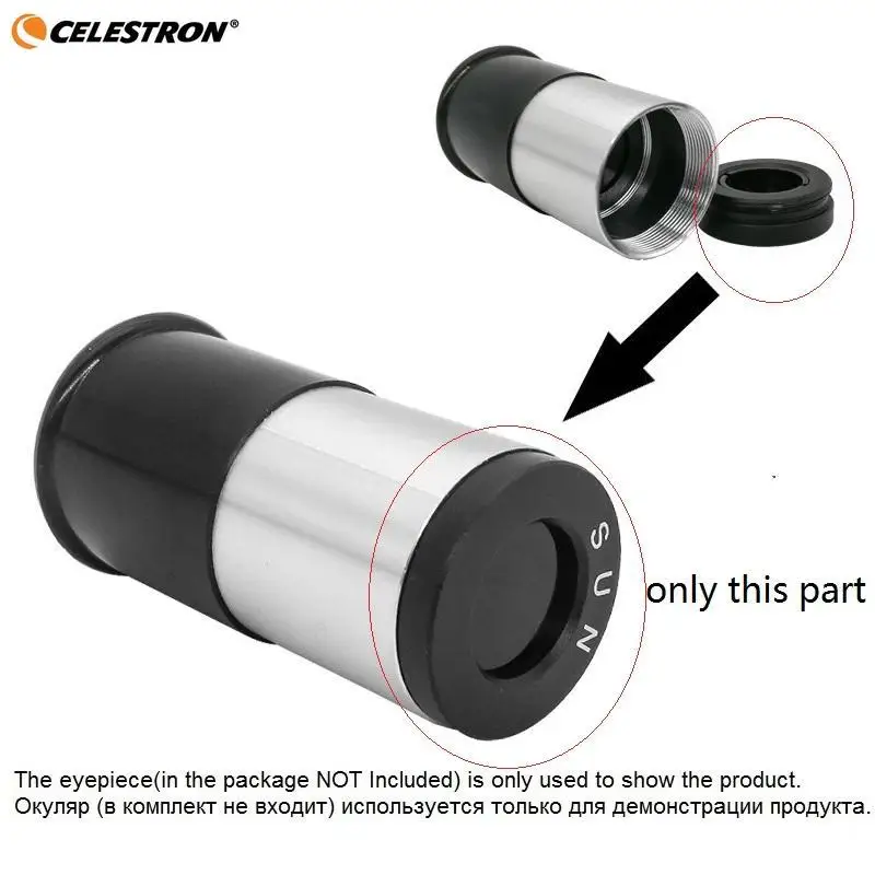 0.965 and 1.25 Inches Solar Filter for Astronomical Telescope Optical Filter Lens Astronomical Telescope Parts and Accessories