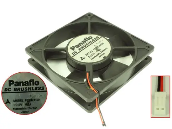 

Panaflo FBP-12A12H DC 12V 0.6A 120x120x25mm 2-проводной Вентилятор охлаждения сервера