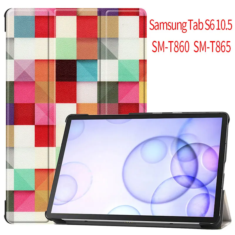 Чехол для Samsung Galaxy Tab S6 10,5 SM-T860 SM-T865 10," планшет смарт-подставка чехол для Galaxy Tab S6 10,5 чехол - Цвет: Cube