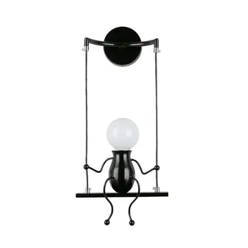 

Wall Lamp Bedroom Fashion Wall Lamp Bedside Lamp Modern Bedroom Creative Corridor Aisle Staircase Villain Lamp Without Bulb