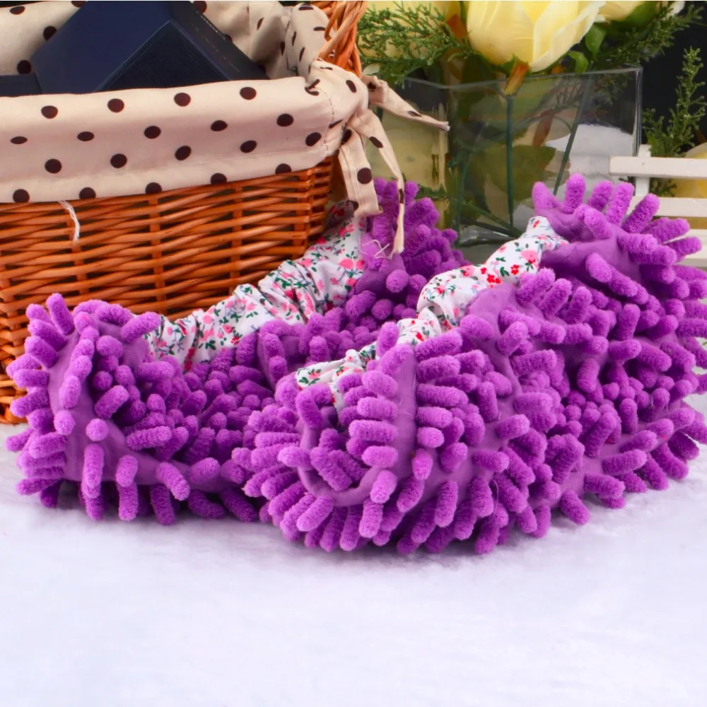 Winter Home Non-slip Mop Sweep Floor Cleaning Duster Cloth Housework Lazy Soft Slipper shoes Washable