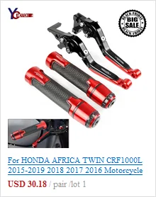 Мотоцикл 7/" 22 мм руль рукоятка концы рукоятки концевые ручки для HONDA CRF1000L CRF 1000L Африка Твин