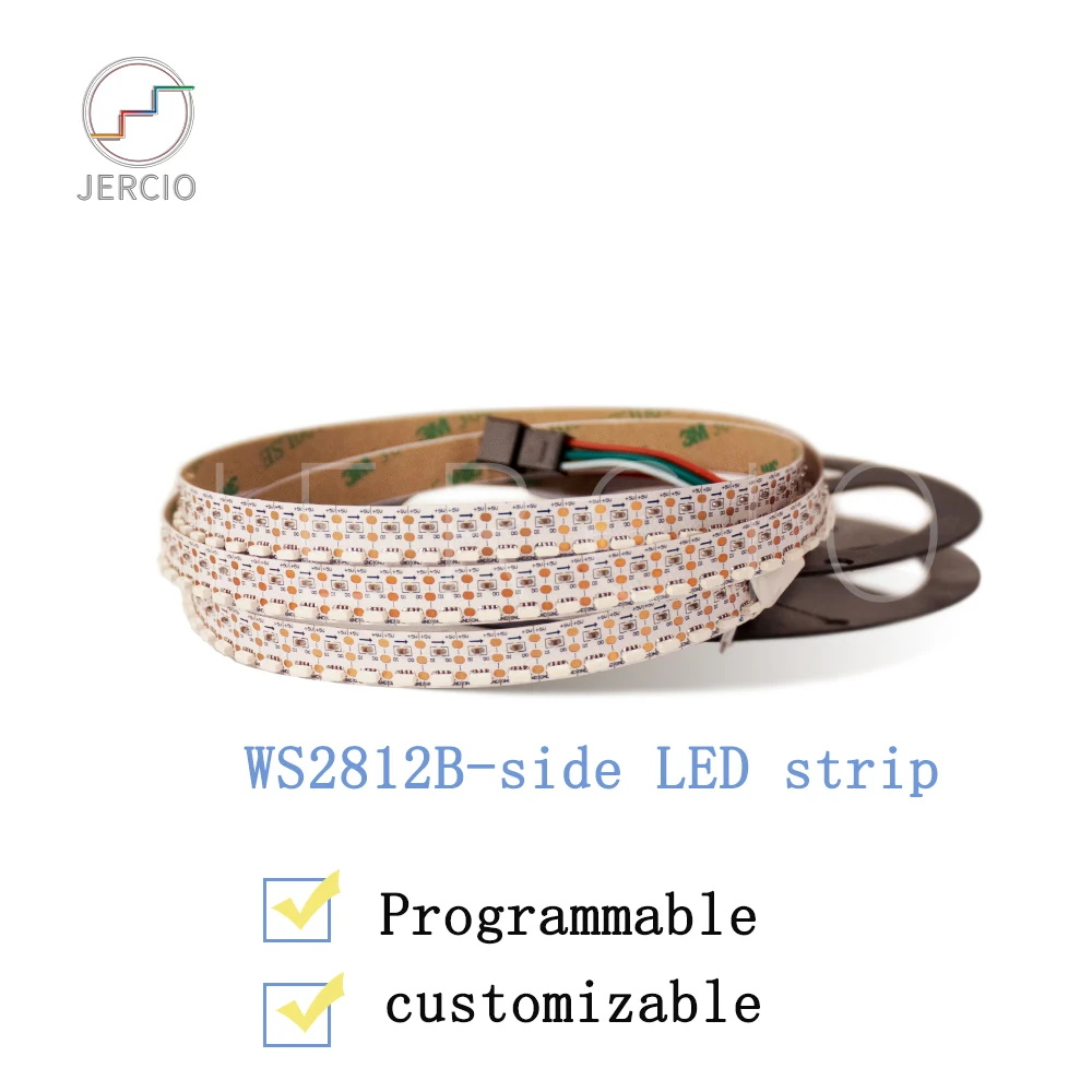 JERCIO ws2812b-side, как SK6812 светодиодный лента 60/100/144 светодиодный s/pixel/m; Индивидуальный адресуемый светодиодный лента flank IP30 DC5V DIY