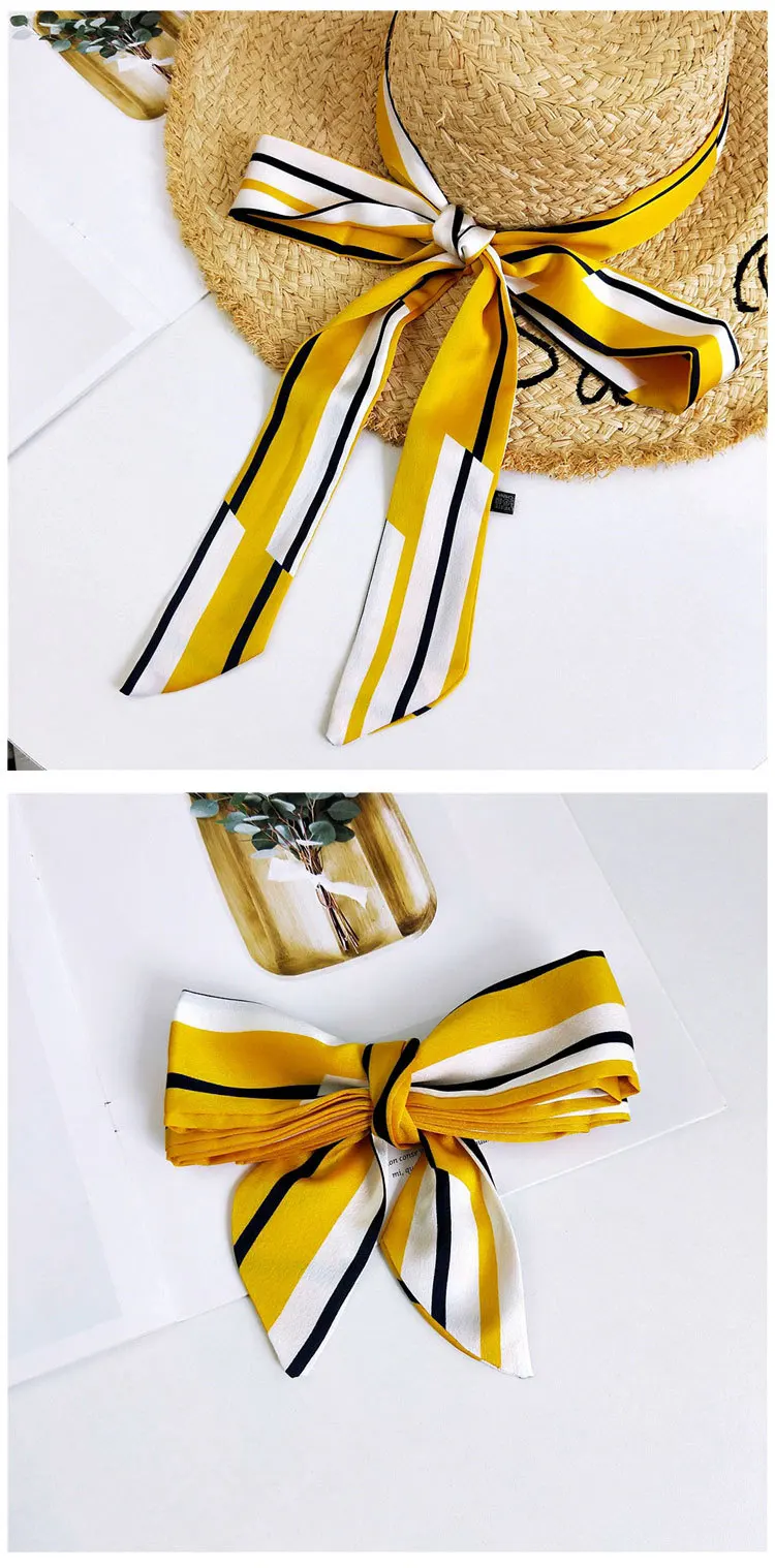 5X195 см японский весенне-летний маленький длинный шарф для девочки с ...