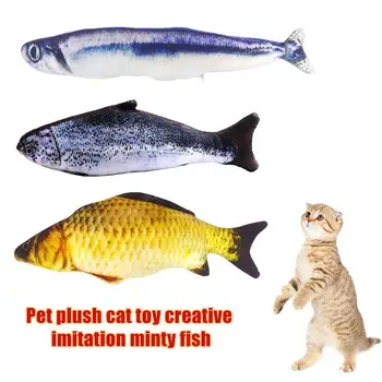 

Artificial Fish Soft Stuffed Catnip Pet Cat Kitten Chewing Scratch Playing Toy 2020