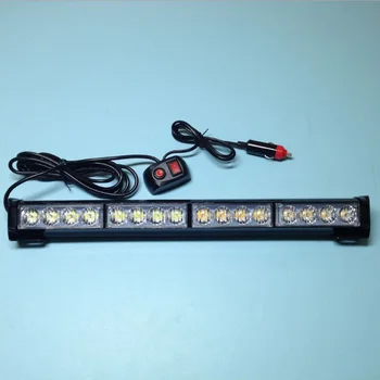 

16 LED Warning light bar Police Strobe Emergency light 12v Car truck Flash beacon Autos DRL Caution safety Signal Led bar lamp