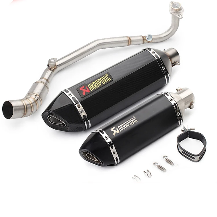 

Motorcycle Exhaust Muffler Escape SLip ON For Kawasaki z125 front section middle section exhaust pipe Kawasaki z125pro modified