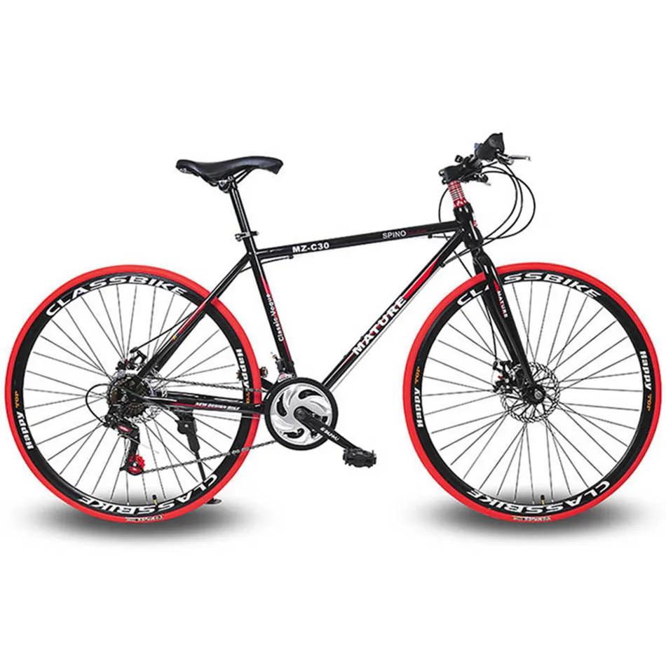 28 Inch 21 Speed Bike Frame Rode Bike Bicycle 21 Speed Disc Brakes Tall Man MTB Bike 4 Color Choose
