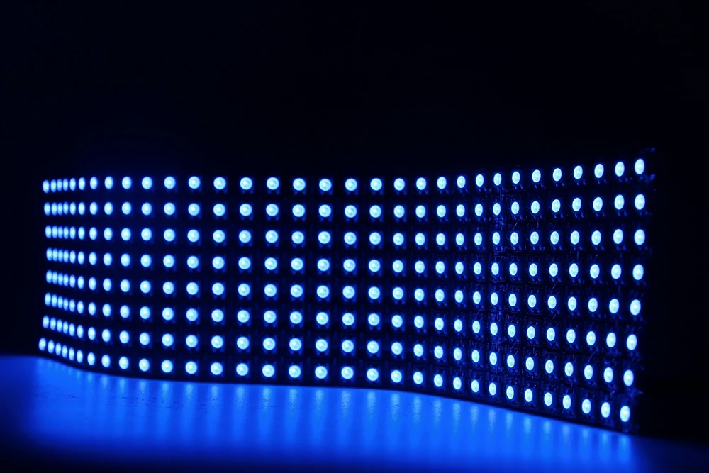 WS2812B LED Panel Screen WS2812 8*8 16*16 8*32 Pixels Module Light With SP110E B