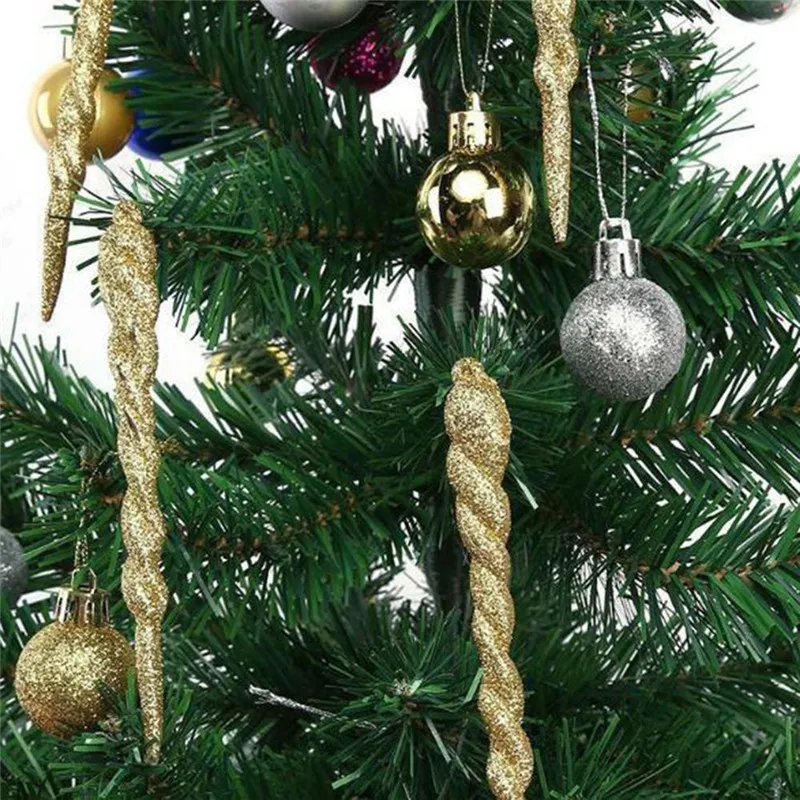 TTLIFE, 12 шт., имитация льда, рождественской елки, подвесное украшение, поддельная сосулька, реквизит для зимы, замороженные, вечерние, рождественская елка, подвесное украшение