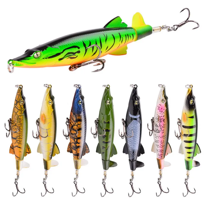 1 шт. Whopper Plopper 13 см 16 г Поппер приманка Topwater плавающая искусственная жесткая приманка-воблер вращающийся хвост рыболовные снасти