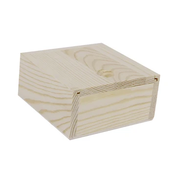 

2x Nature Wooden Box Storage For Jewellery Essence Oil Bottles Handmade Soap