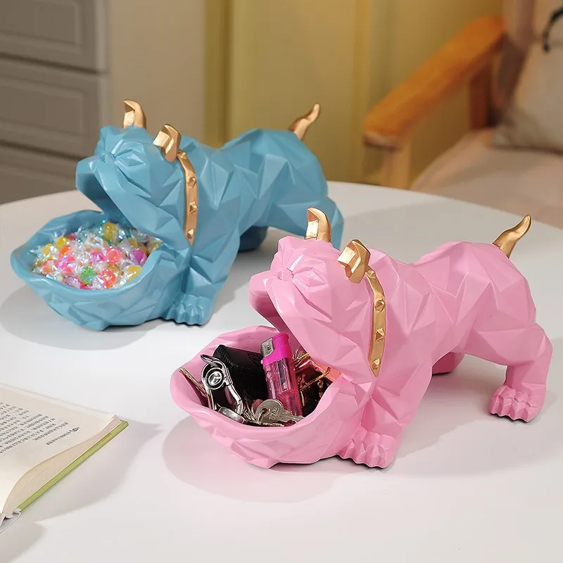 

Europe Home decoration accessories Bulldog key Box Bigmouth Dog Arrangement Living Room Tea Table Point Decoration hoger