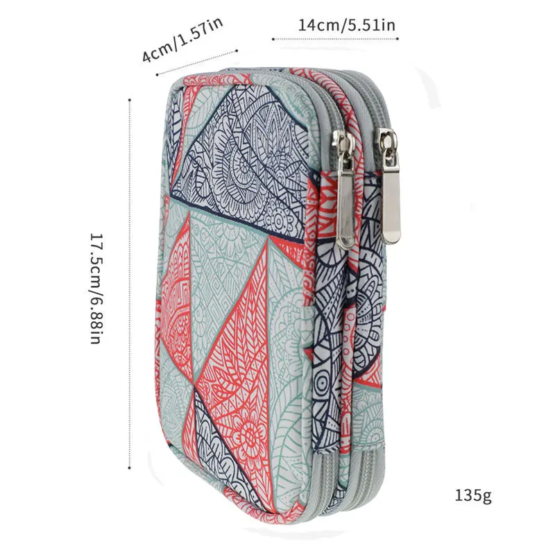 Геометрический стиль сумка для хранения с крючком набор для DIY тканая одежда пустой мешок пряжи для крючков и спиц