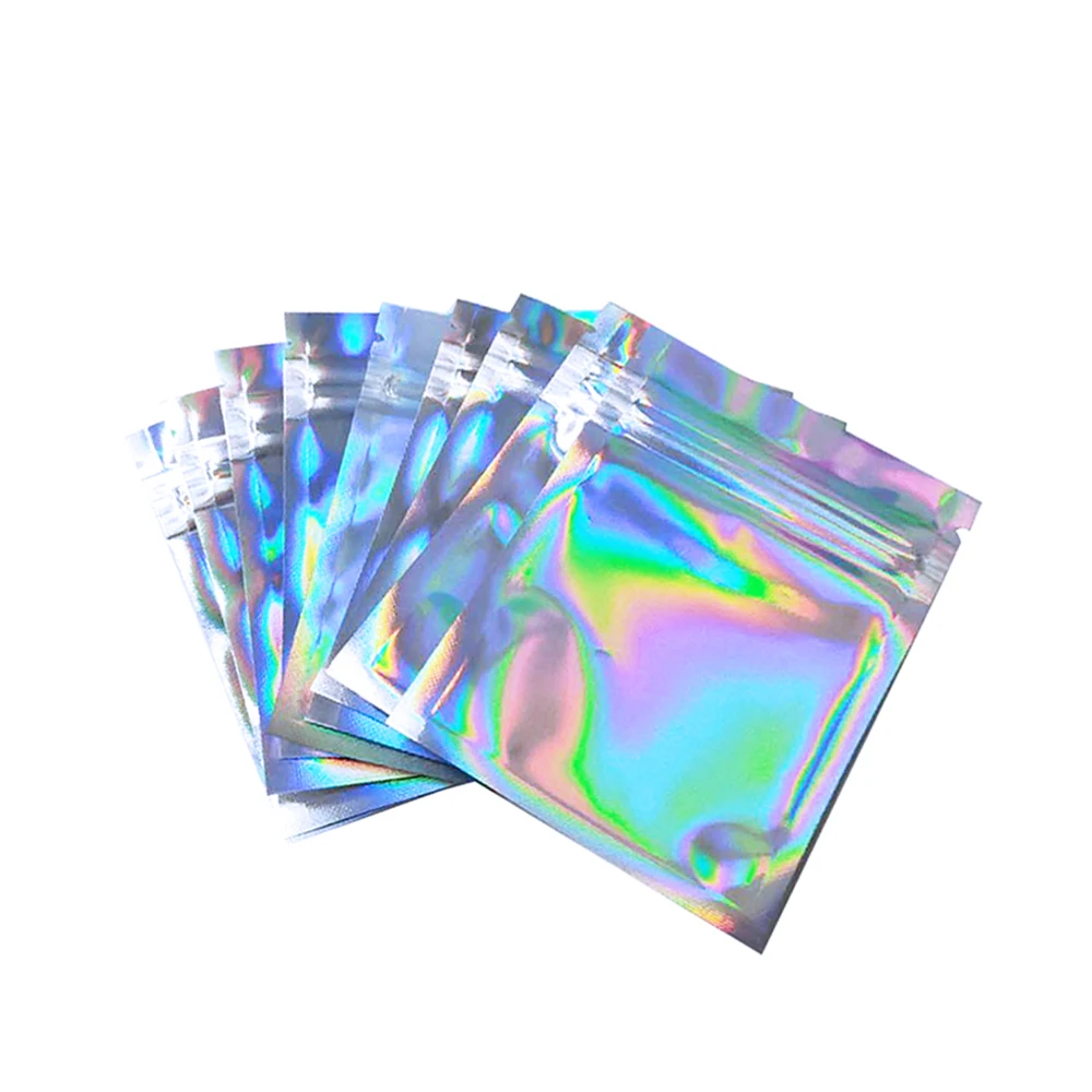 100PCS Zip Lock Bags for One Side Clear Holographic Laser False Eyelashes Storage Bag Makeup Storage Organizer 100PCS Zip Lock Bags for One Side Clear Holographic Laser False Eyelashes Storage Bag Makeup Storage Organizer