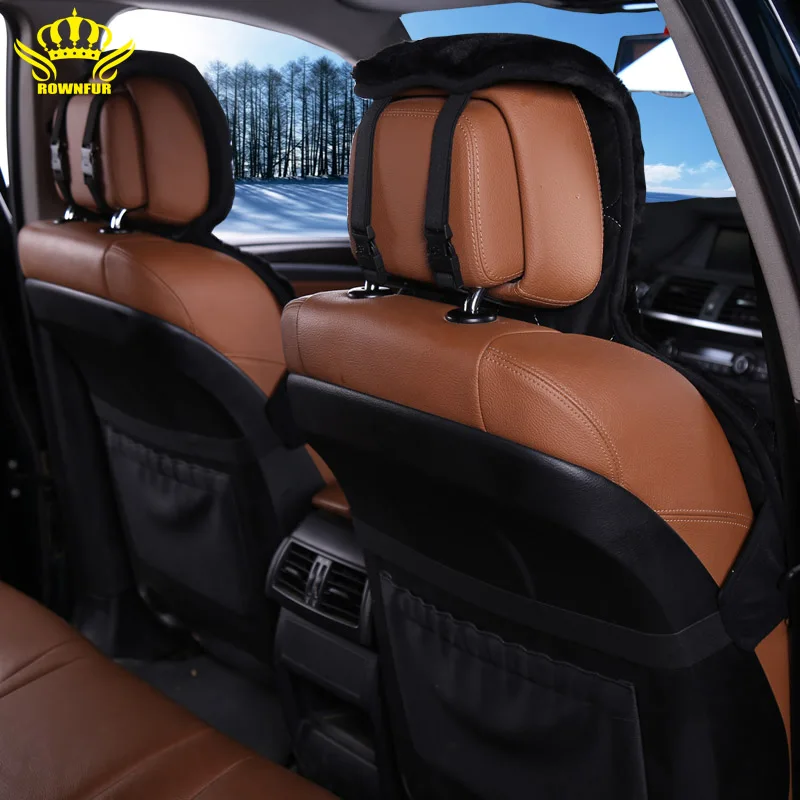 1pc 100% Natural fur Australian sheepskin car seat covers universal size for one front seat cover accessories automobiles 2015