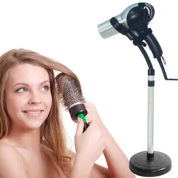 

Hair Dryer Stand 360 Degree Rotating Lazy Hair Dryer Stand Hand Free with Heavy Base Adjustable VJ-Drop